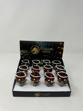 Dragon Cartel Amber Color Flower Bowl Display Set 12 Pcs Set